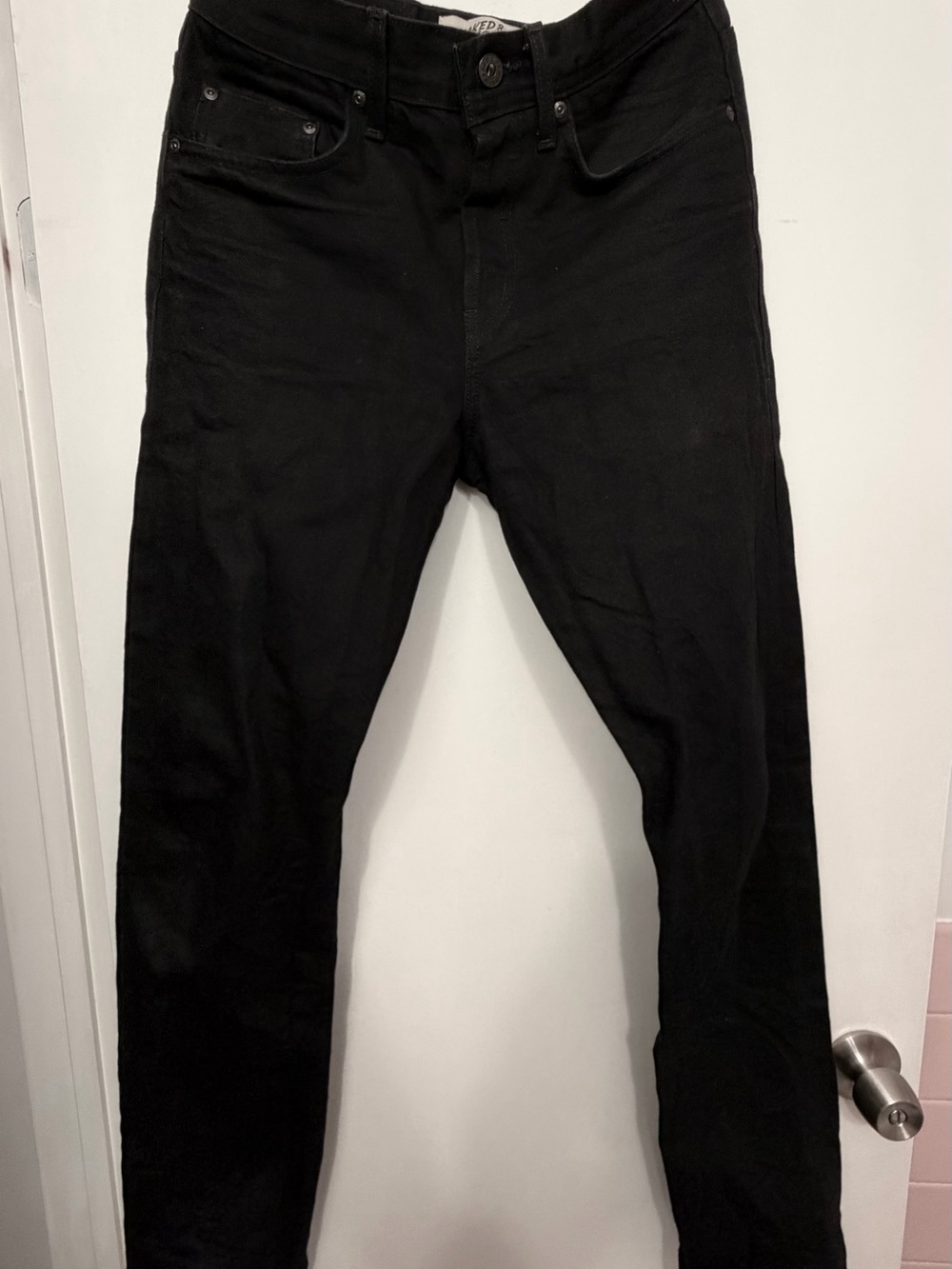 Naked & Famous Denim Selvedge Black Weird Guy Jeans